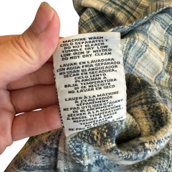 Boston Traders Tweed Plaid Flannel Button Up Shacket Jacket Women's‎ Size L - Picture 8 of 11